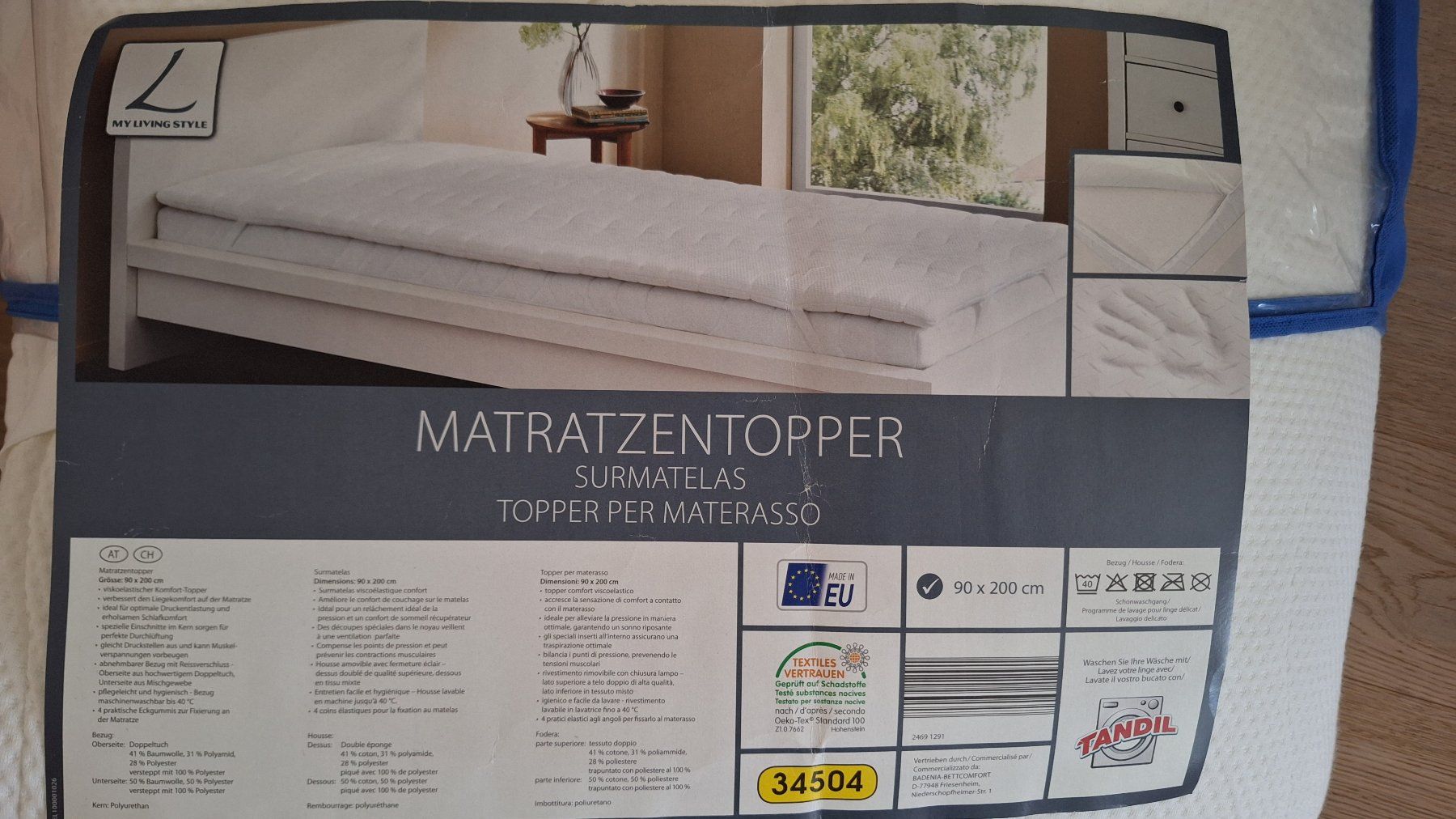 Materassi: Topper 90 x 200 – Usato da Nussbaumen AG venduto da Hilai