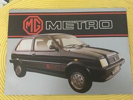MG Metro Verkaufsprospekt 4 Seiten 1983 französisch
