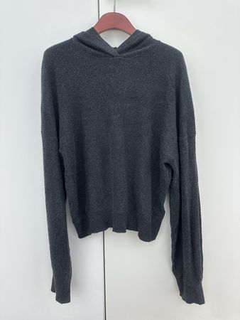 Oysho dark grey knit hoodie (L)