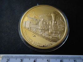 versilberte Medaille PP in Schutzhülse, Spanisch-Brötlibahn