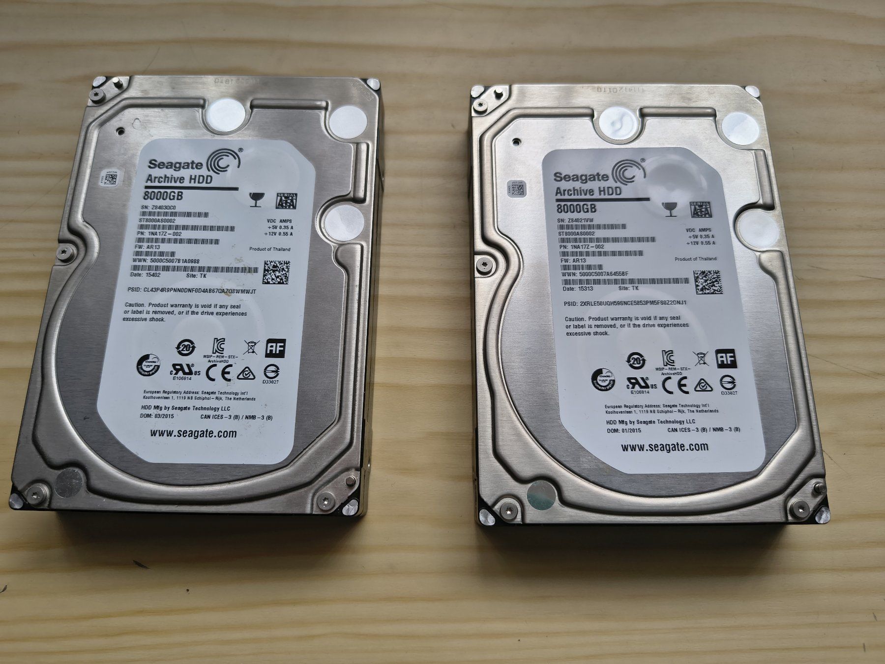Seagate Dischi rigidi: 2x 8TB Seagate Festplatten - Gratisversand – Usato da Wangs venduto da Sdil