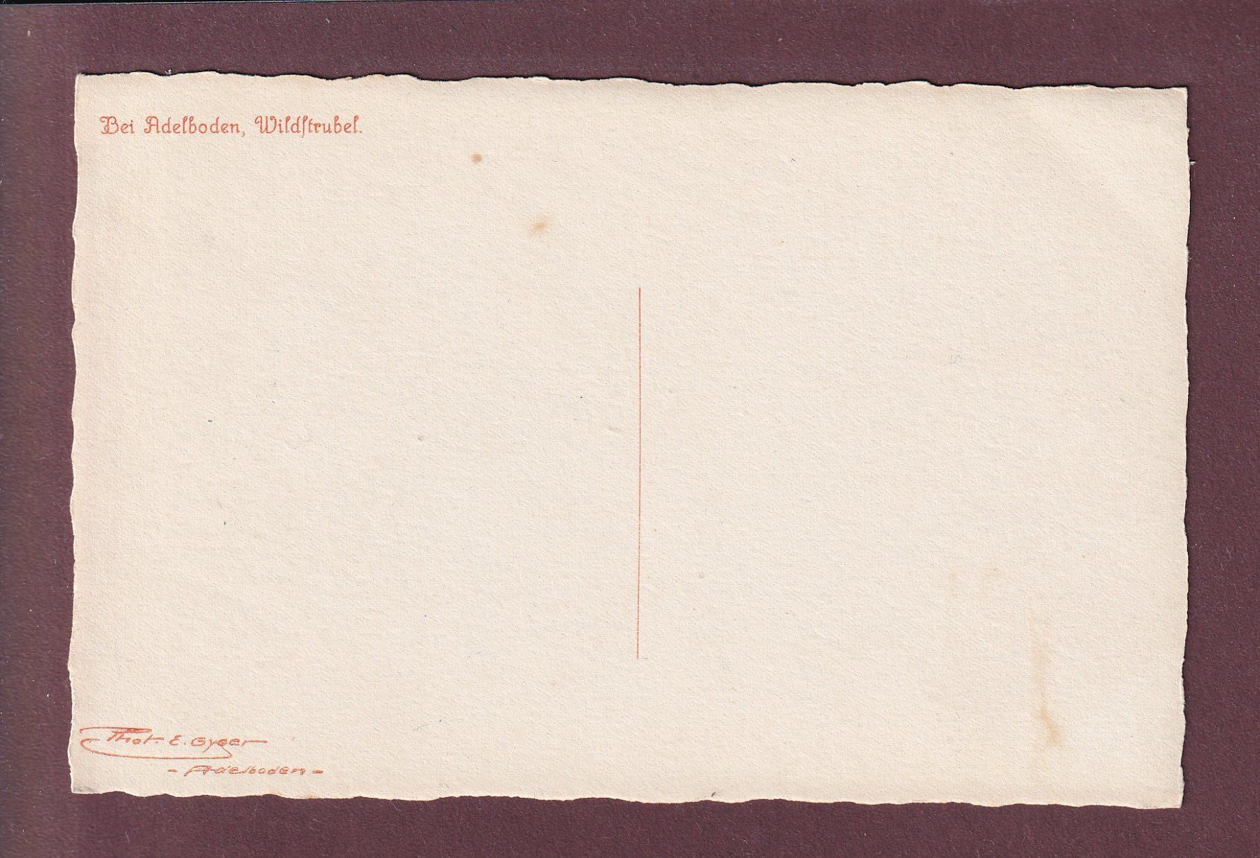 Cartoline postali: Bei ADELBODEN - Wildstrubel - Ziege - E. Gyger – Usato da Pully venduto da nicecards 1