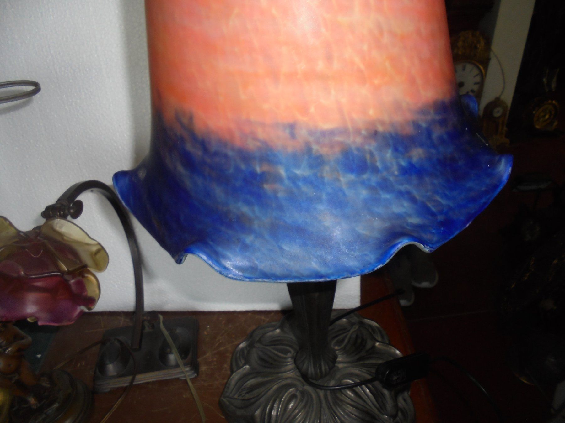 Lampade: Alte, grosse Tischlampe ca. 1950-60 – Usato da Camorino venduto da Hunpete 3
