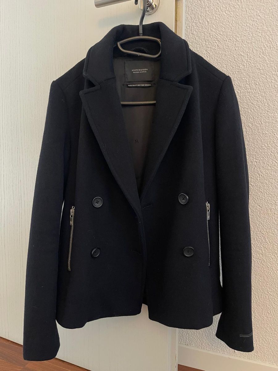 Maison Scotch Cappotti: Schwarzer Scotch & Soda Kurzmantel – Usato da Hergiswil NW venduto da qeli_04