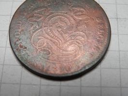 Belgien 2 Centimes, 1870 Legende in französisch - 'DES BELGE