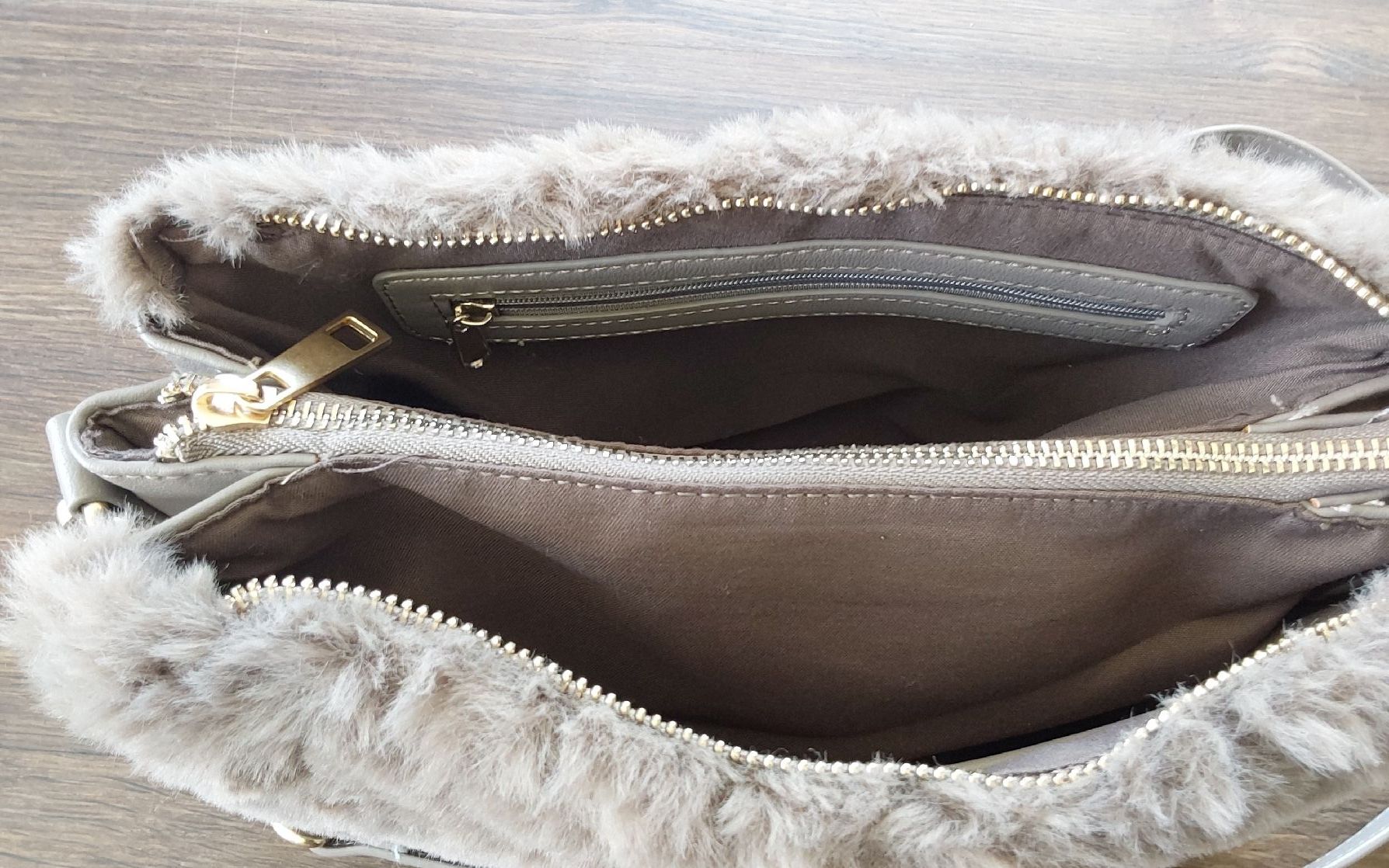 Borse da donna: Tasche Plüsch Marco Tozzi braun neu – Nuovo (secondo la descrizione) da Köniz venduto da scopello12 4