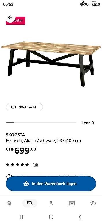 Tavoli: Esstisch von Ikea – Usato da Emmenbrücke venduto da ali_ws9g