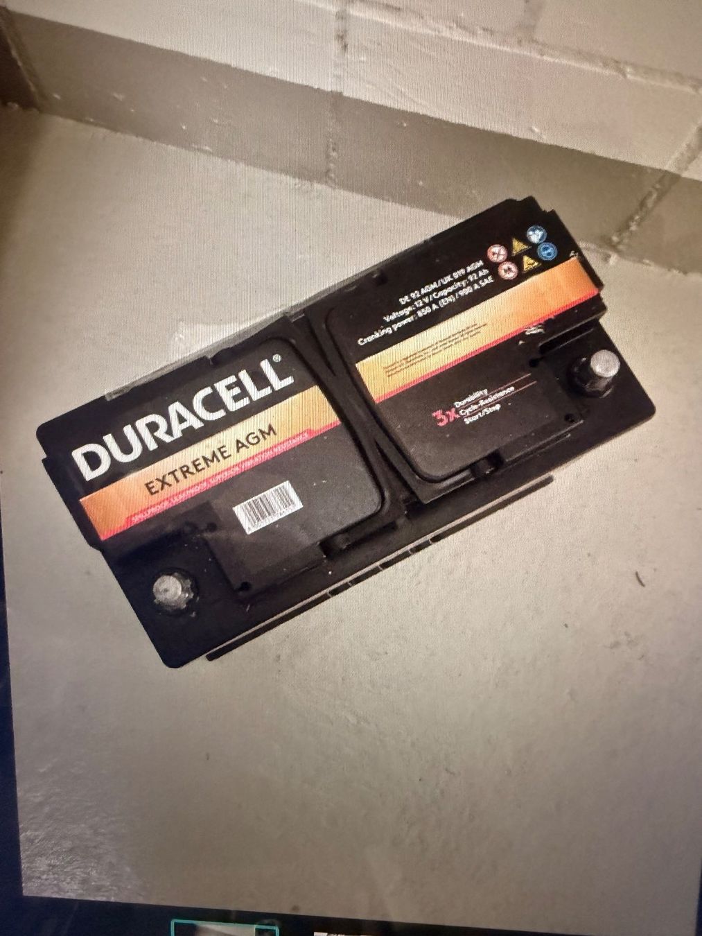 Batterie: Autobaterie Duracel 92 AGM – Usato da Neuendorf venduto da Sommer.2021 2