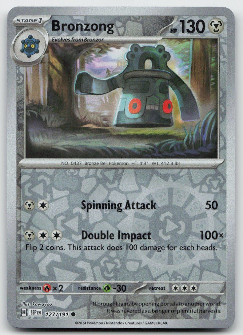 Pokémon Carte collezionabili: Pokemon Bronzong Reverse 127/191 SSP EN 2024 – Usato da Lugano venduto da VlaseCard