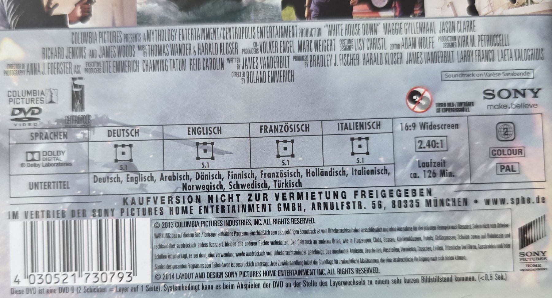 Tutti i DVDs: DVD White house down / Channing Tatum – Usato da Oetwil am See venduto da fineli2 1