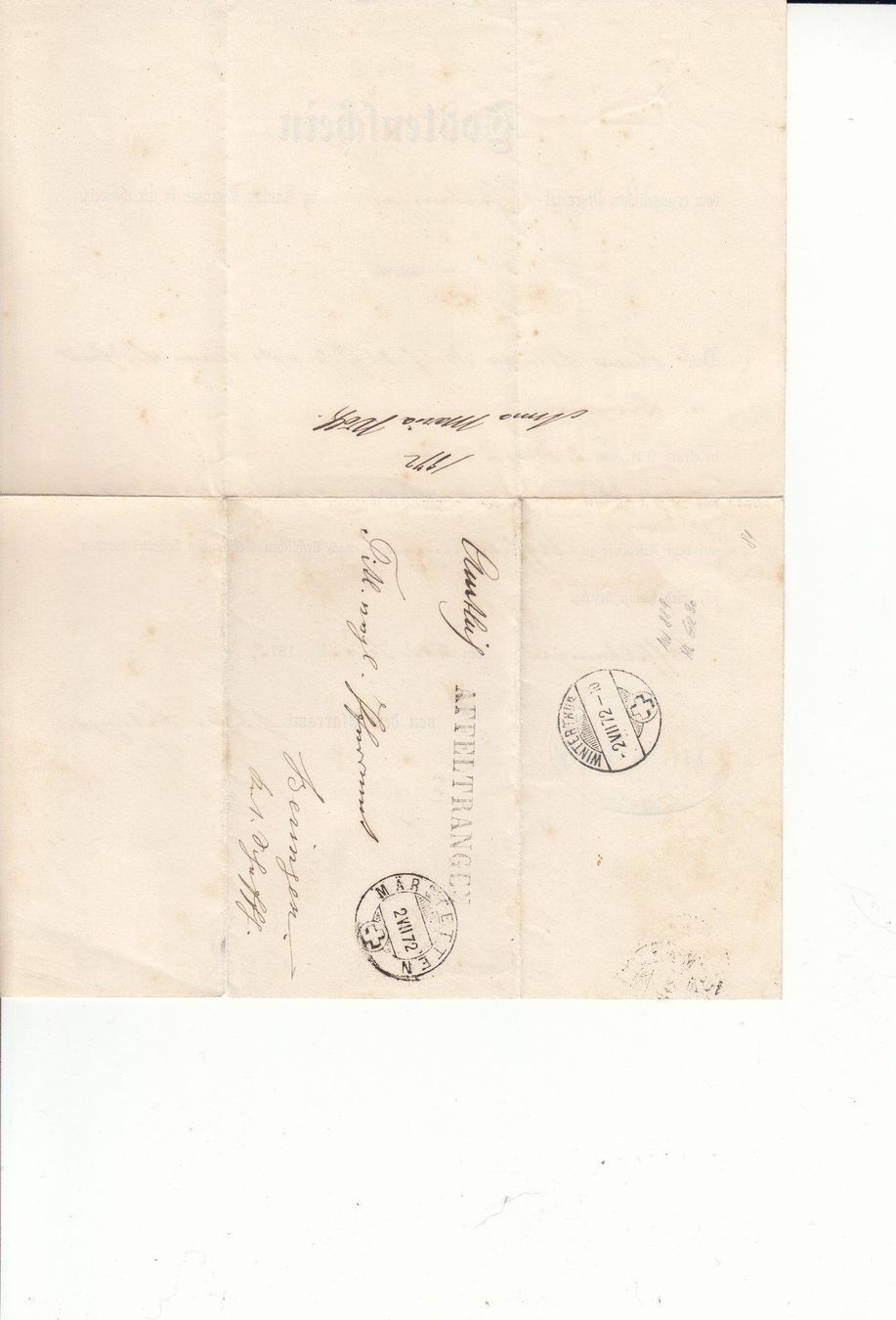 Tutti i francobolli: BoM 1872 Stab- ST Affeltrangen – Usato da Bürglen TG venduto da StampGraf 3