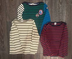 3 marinières rayées Petit Bateau Taille 8 ans