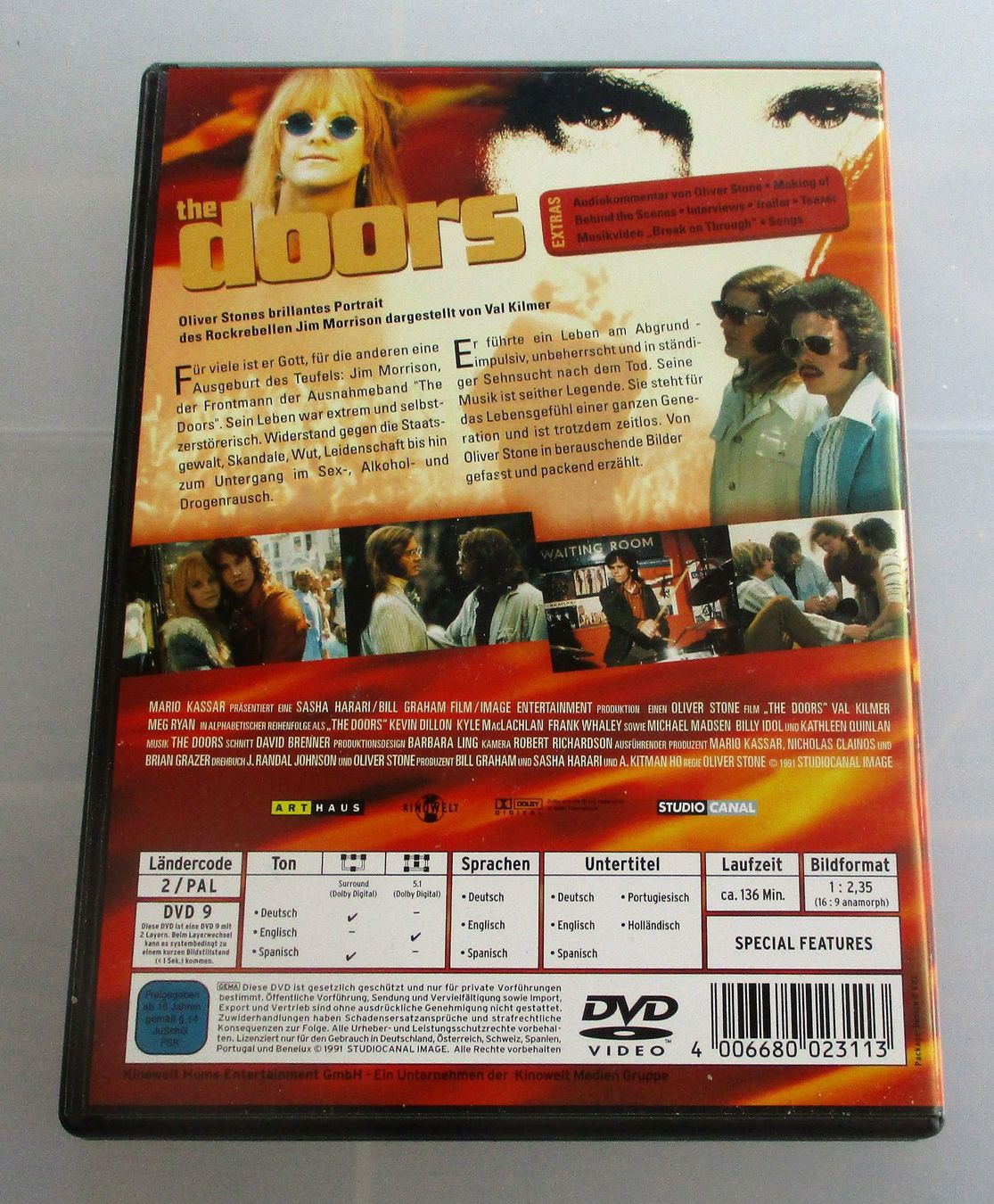 Tutti i DVDs: THE DOORS - Oliver Stone/Val Kilmer – Usato da Wattwil venduto da Muriel10 1