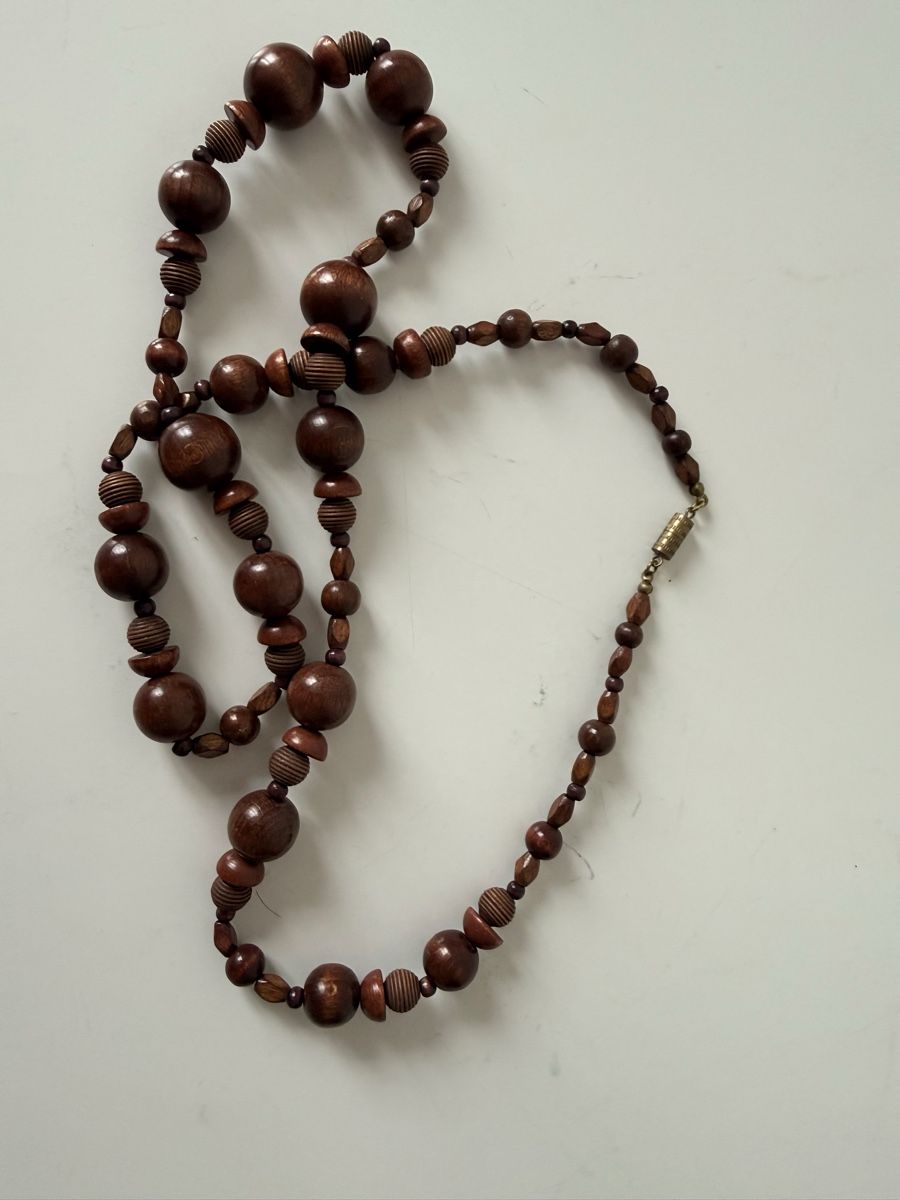 Catenine: Holzperlen Kette braun – Usato da Urdorf venduto da Chapar