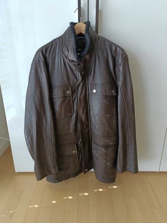 Hugo Boss Ledermantel Gr.50