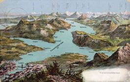 Luzern   LU  -  Vierwaldstättersee - PANORAMA       um 1908