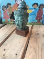 Buddha-Kopf - Antiker Lopburi Bronze