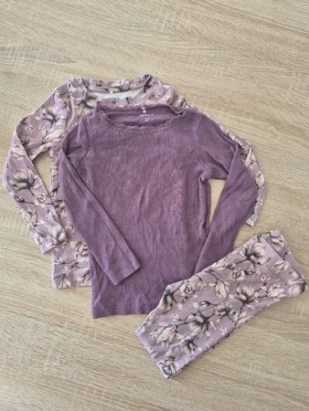 2 Langarm Shirt und 1 Leggings aus Bio Baumwolle, gr. 98