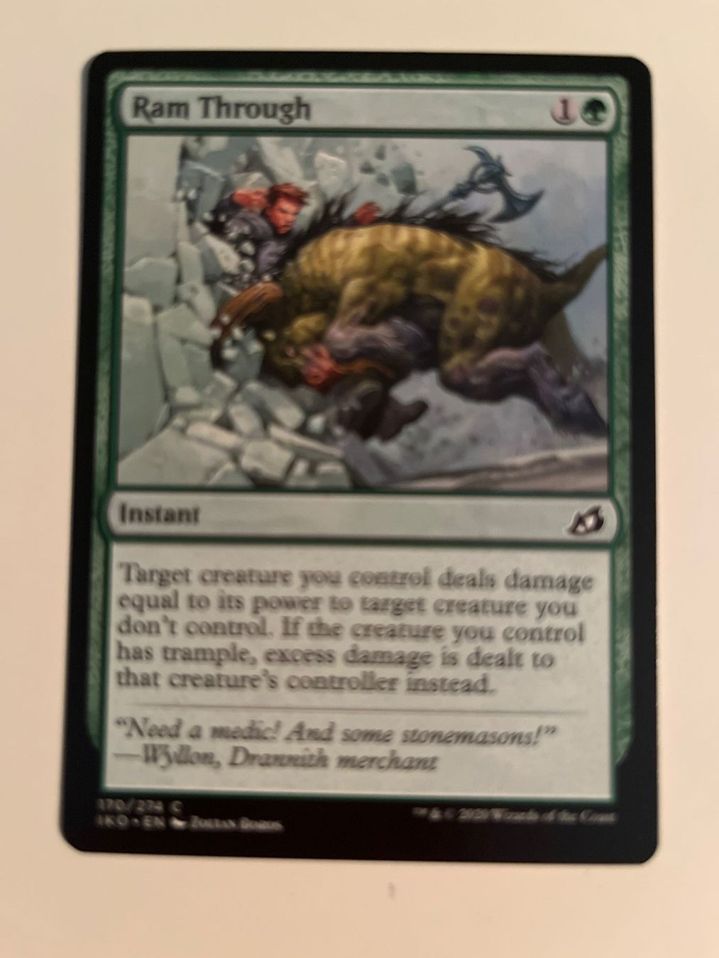 Magic The Gathering Carte collezionabili: 1 x Ram Through - Magic: The Gathering - MtG – Usato da Kriens venduto da Shadi1980