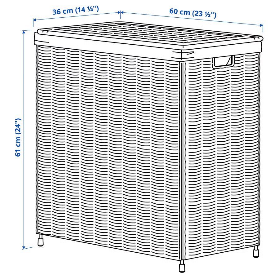 Ikea Cesti per biancheria: NATTGIBBA Wäschekorb, Weide/Handarbeit – Usato da Zürich venduto da ann_6gcx 1