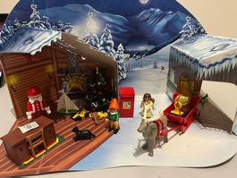 PLAYMOBIL Weihnachten-Nordpol: Weihnachtsmann und Rentier