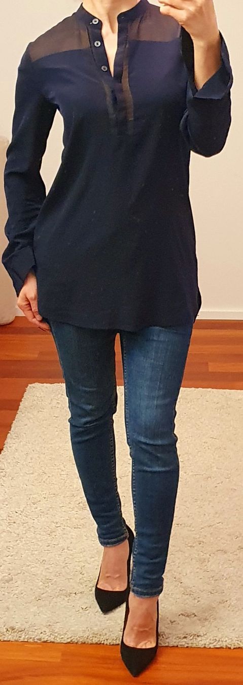 Armani Camicette: Bluse/Tunika Armani Exchange Gr. 34 dunkelblau – Usato da Stansstad venduto da InStyle8