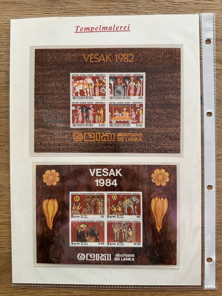 Tous les timbres: Sri Lanka - 4 Kleinbogen postfrisch – D'occasion à Schmitten / FR par Samsara169 1
