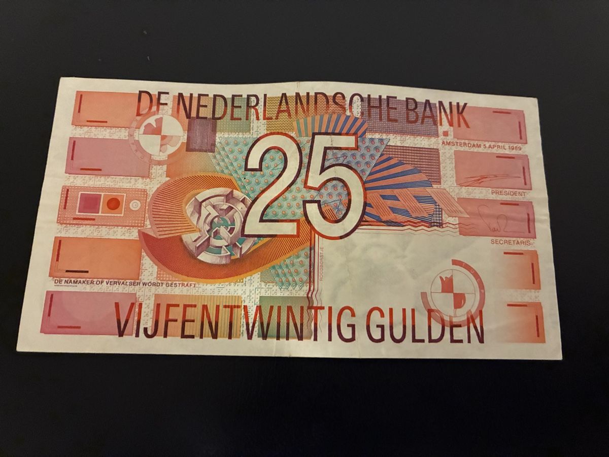 Banconote: 25 Gulden 1989 – Usato da Dällikon venduto da Woldbanknoten 2