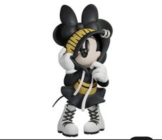 Minni Mouse Sammel Figur Vintage Schwarz Hoodie PVC