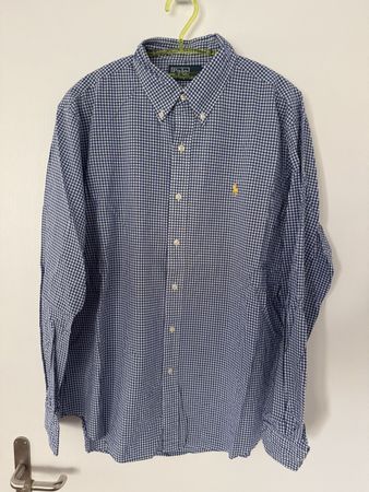 Polo Ralph Lauren Hemd, Gr. L, blau/weiss kariert Top!