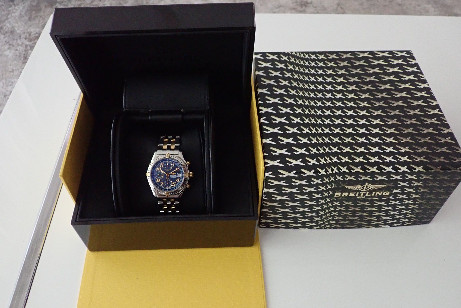 Breitling Orologi: BRIETLING CHRONOMAT AUTOMATIC 18K, GOLD STAHL 100M. – Usato da Wohlen AG venduto da superwatchesteam 3