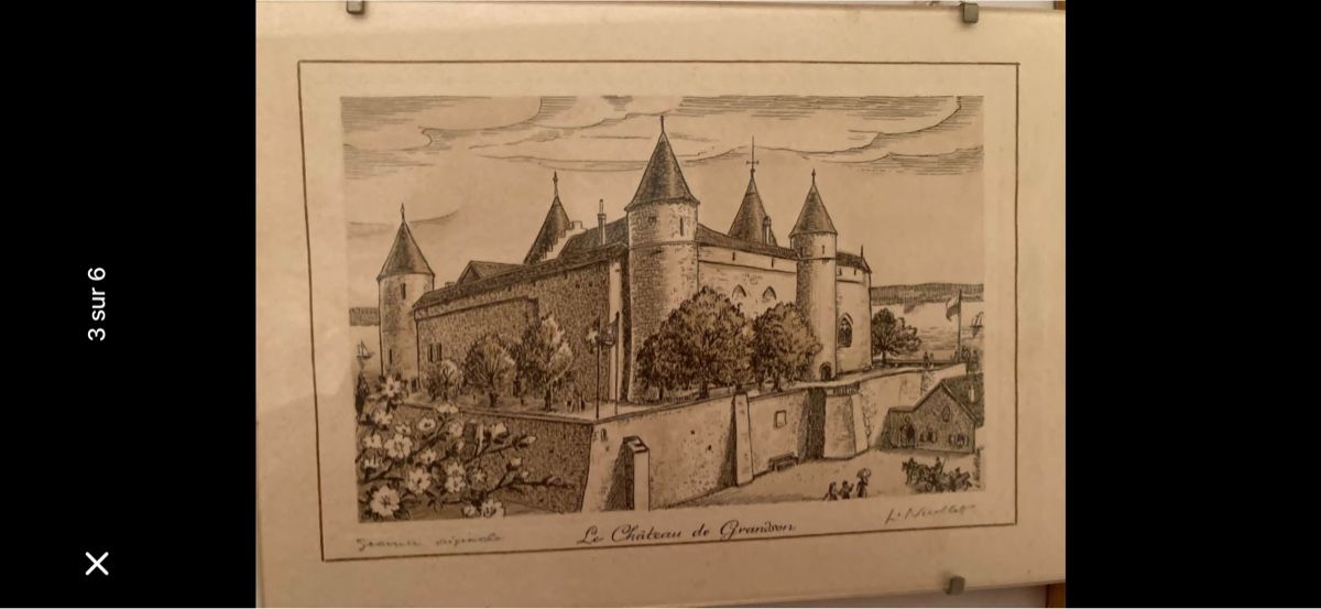 Dipinti: 5 petits anciens tableaux de Grandson – Usato da Neyruz FR venduto da sve_6hhr 2
