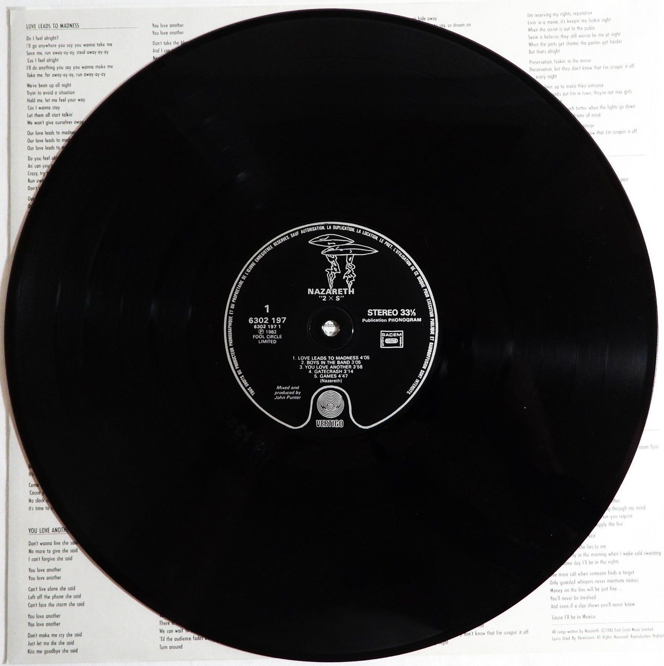 Dischi in vinile: Nazareth 2XS LP 1982 – Usato da Dübendorf venduto da mar_85sd 4