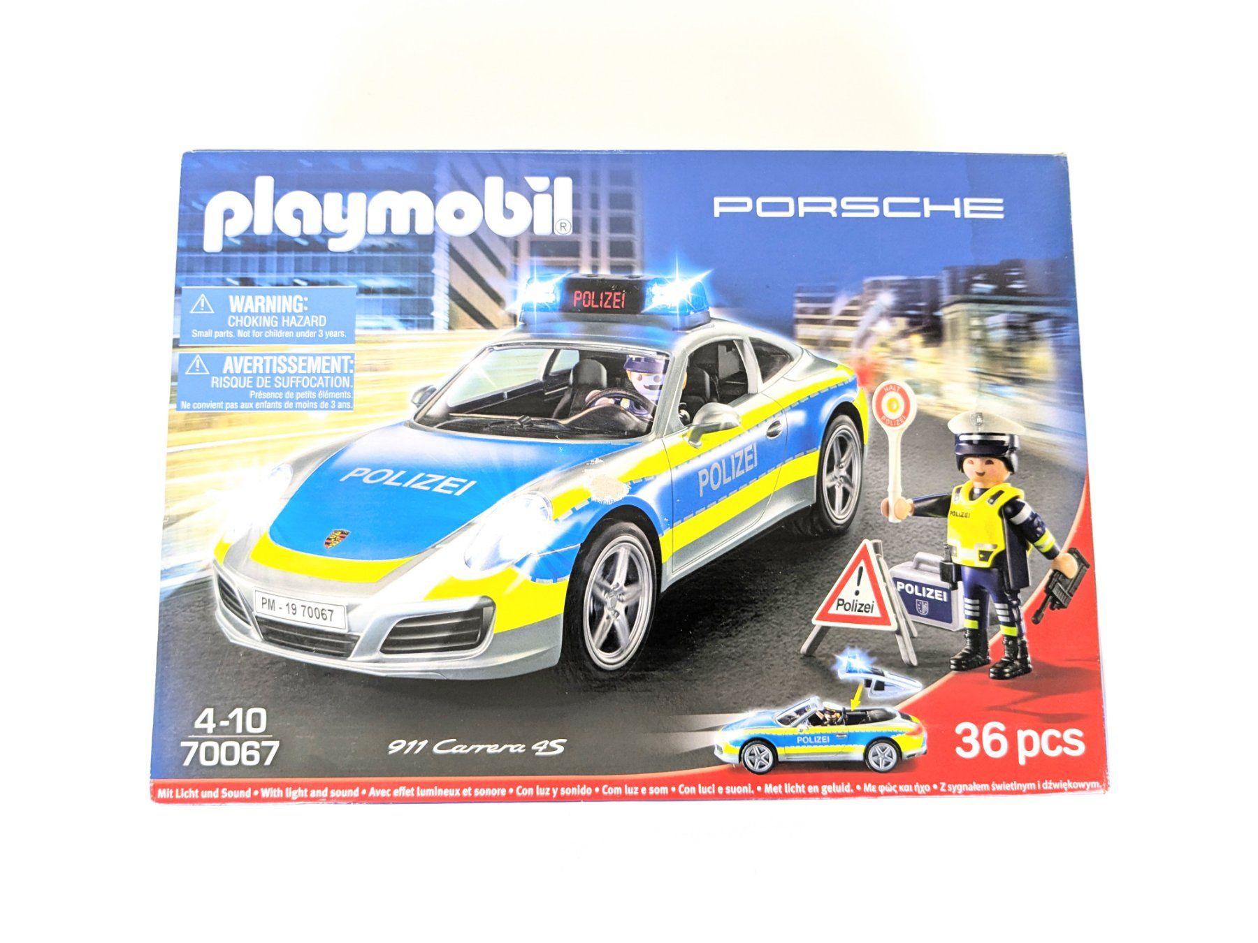 Playmobil Giocattoli: PLAYMOBIL Polizei-Porsche – Nuovo (secondo la descrizione) da Thun venduto da Restwert_Thun