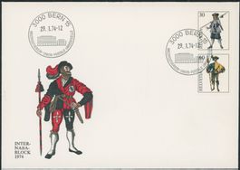 1974  Internaba - Zusammenhängende - Ersttagsbrief FDC U1 ET