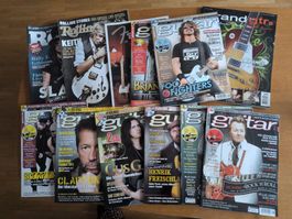 Diverse Musikmagazine Gitarre und Rock gemischte Ausgaben