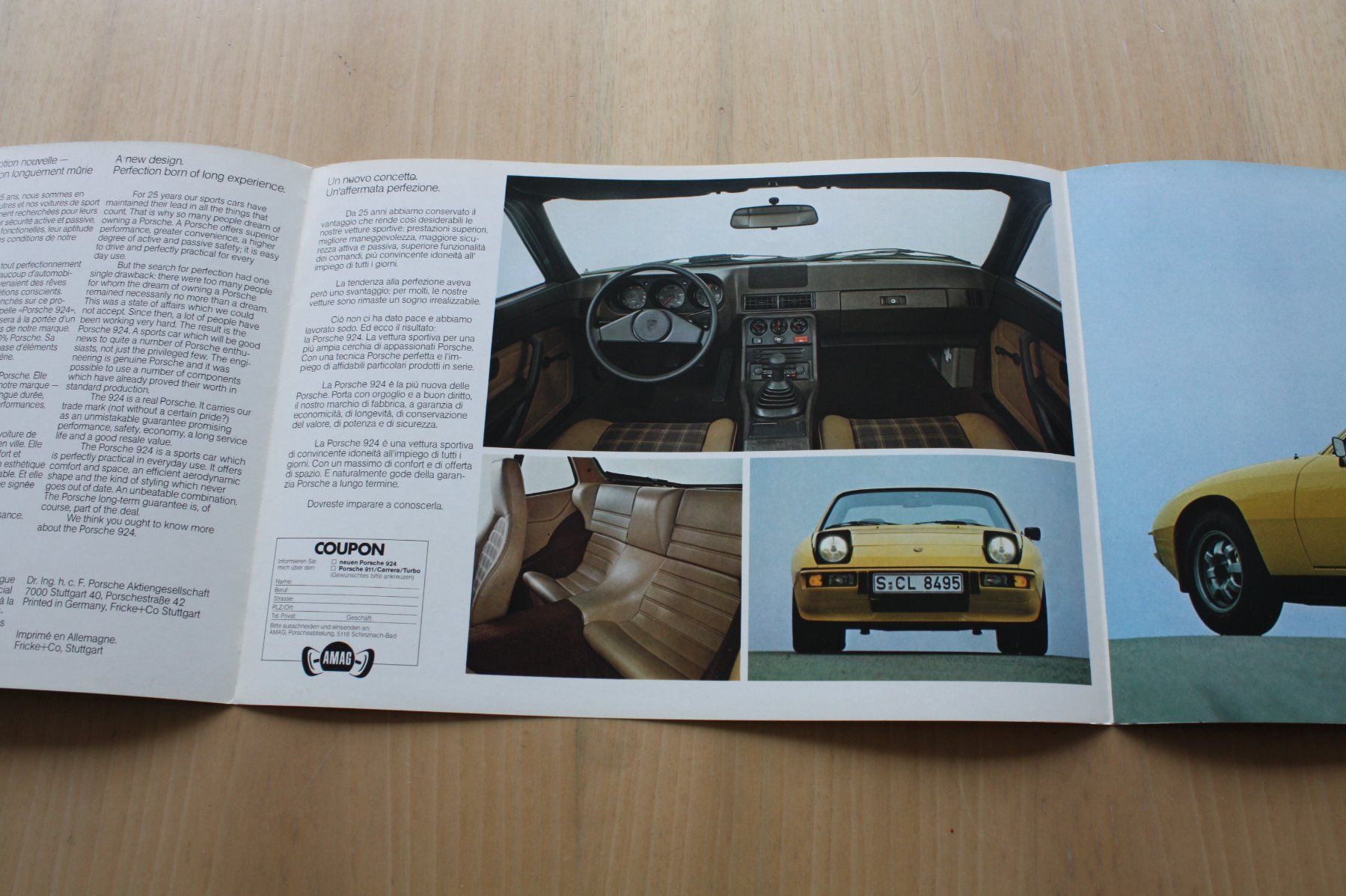 Porsche Documenti: Porsche 924 CH Prospekt 1976 – Usato da Wikon venduto da erwin400 2