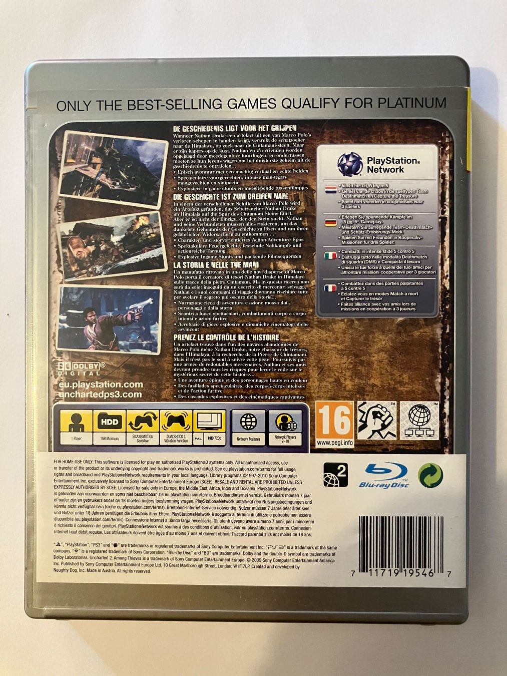 Sony Giochi: Uncharted 2 : Among Thieves – PS3 – Usato da Ecublens VD venduto da Lenordique 1