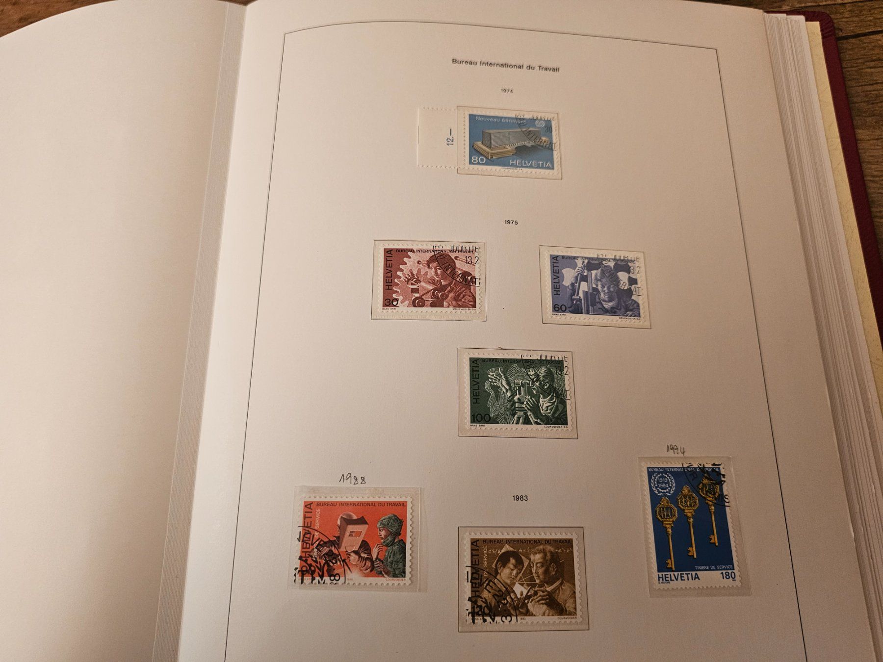 Tutti i francobolli: CH 1974-94 BIT N° 105-111 – Usato da Monte Carasso venduto da giave