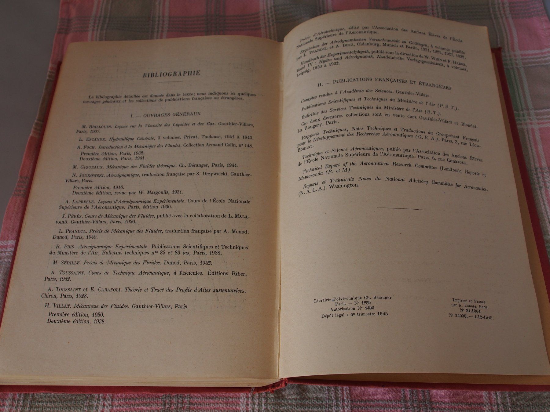 Livres: aérodynamique expérimentale p. rebuffet éd. 1945 – D'occasion à Ovronnaz par Etagne68 6