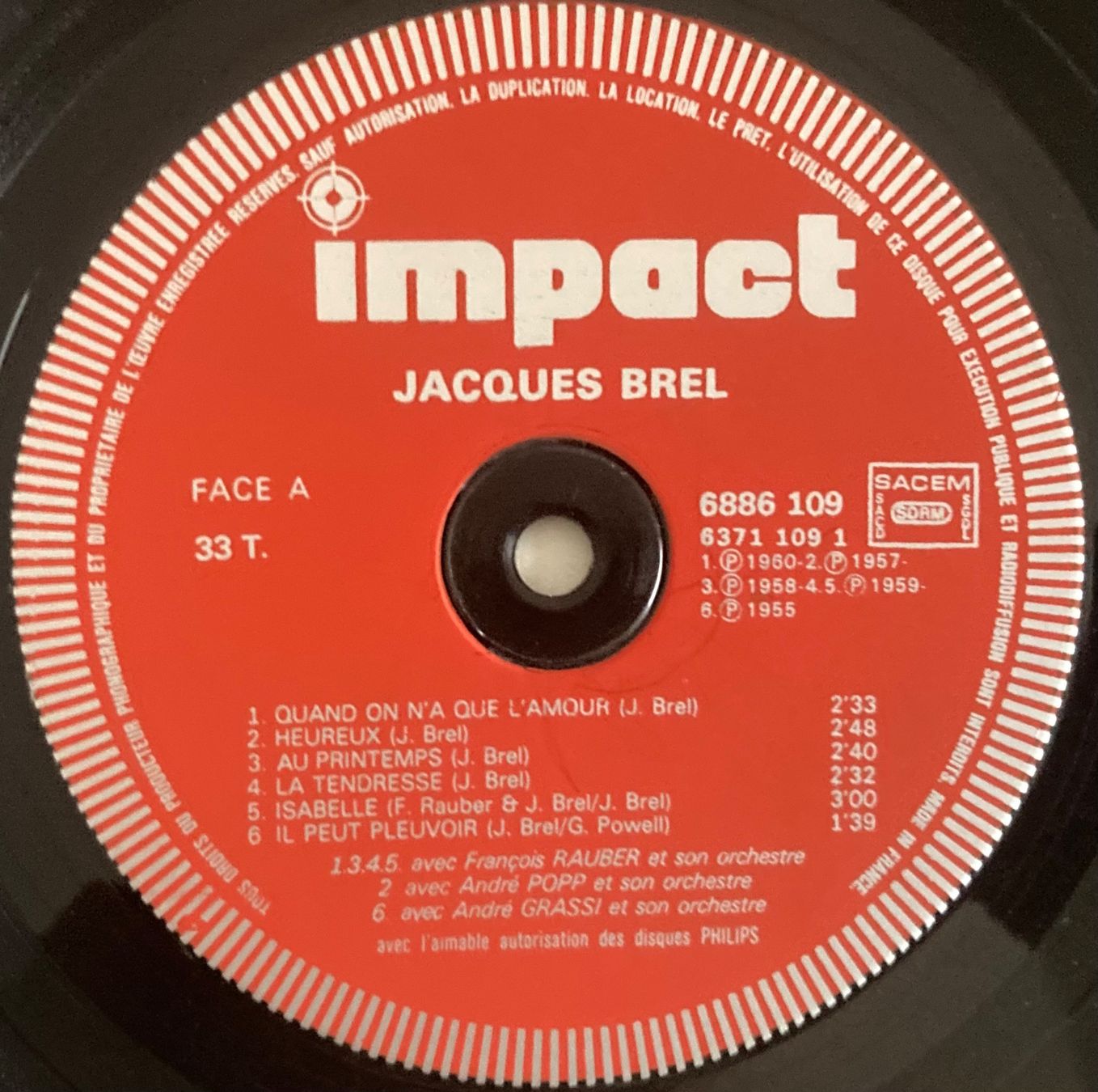 Dischi in vinile: JACQUES BREL - JACQUES BREL – Usato da Poliez-Pittet venduto da Newtown-Records 2