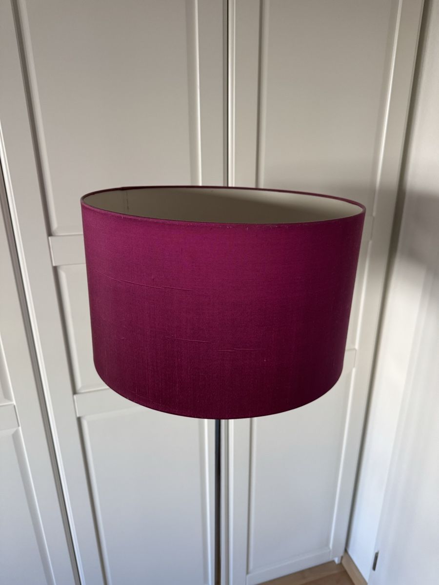 Interio Lampade: INTERIO Stehlampe Chrom mit Stoffschirm Pink – Nuovo (secondo la descrizione) da Basel venduto da mot_2r9g 2
