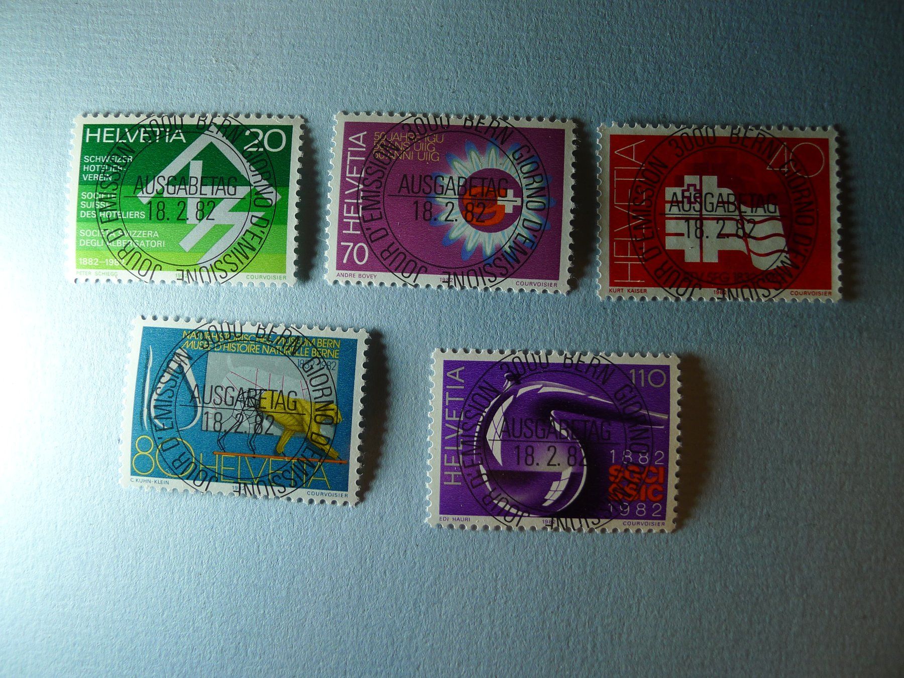Alle Briefmarken: 1981 Sonderpostmarken 663-667 ET Vollst. – Gebraucht aus Dagmersellen von sli72