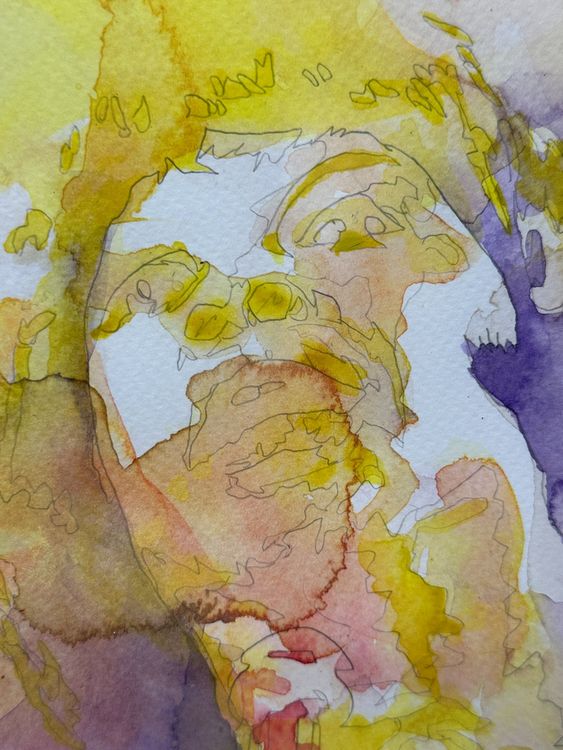 Dipinti: Yassine ZAIAT - Poetrair aquarelle sur papier contre collé – Usato da Morges venduto da Auct 2