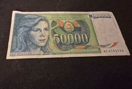 Billet Yougoslavie 50000