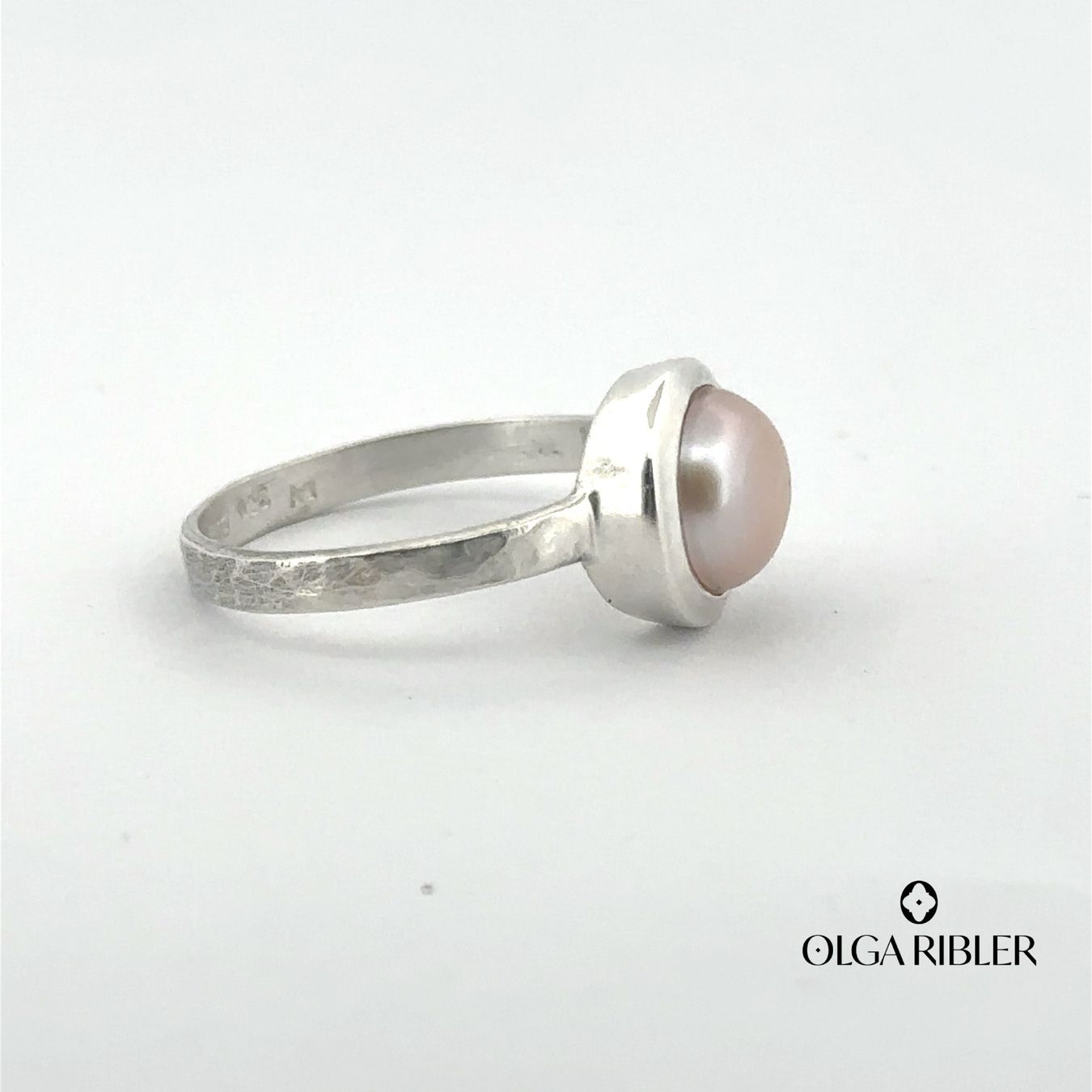 Olga Ribler Anelli: Feiner Ring 925 Sterling Silber mit Perle Grösse 58 – Nuovo (secondo la descrizione) da Luzern venduto da Schmuckoutlet 4