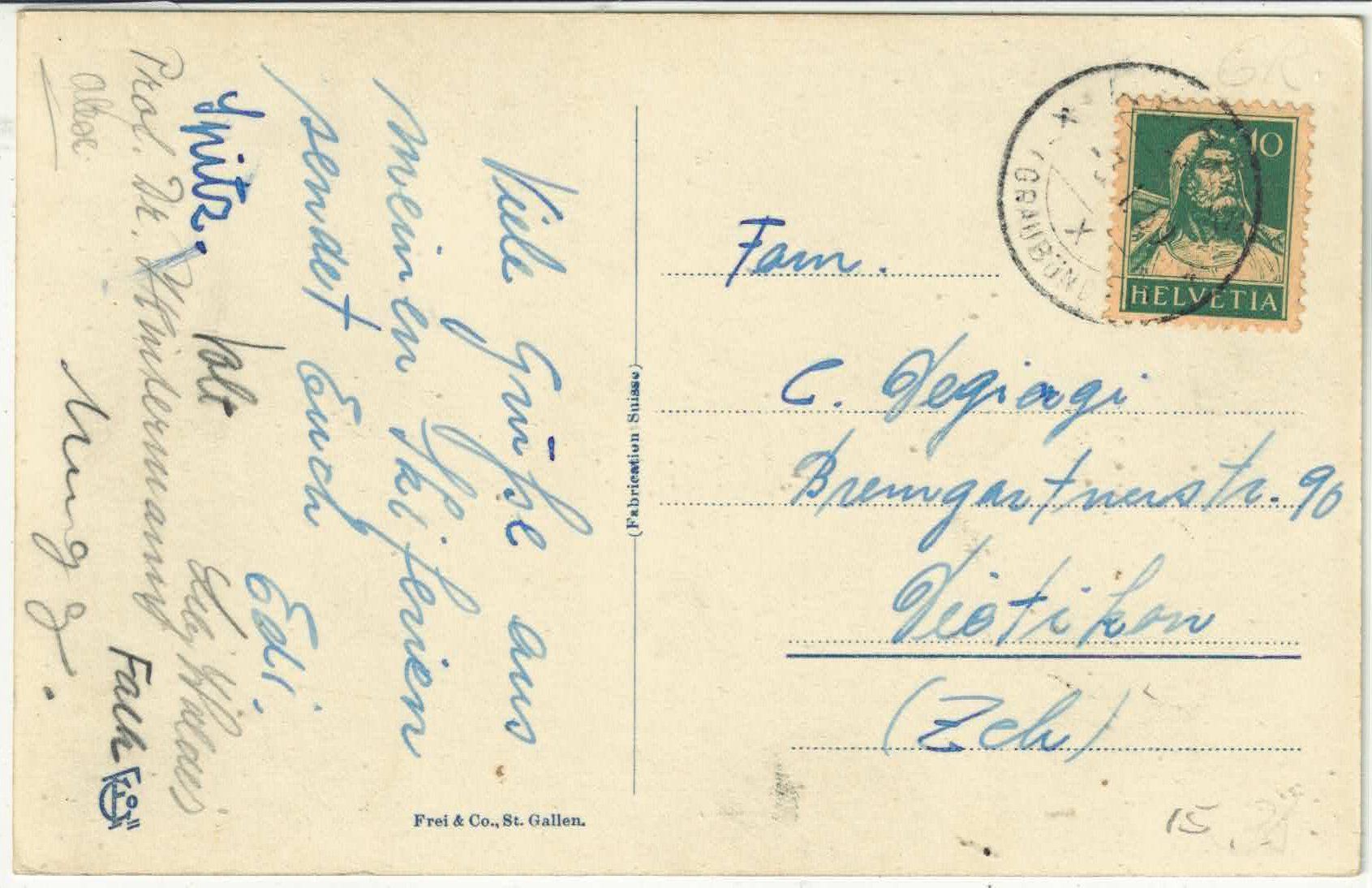 Cartes postales: Strasse nach Savognin – D'occasion à Ettingen par Kartenplanet 1