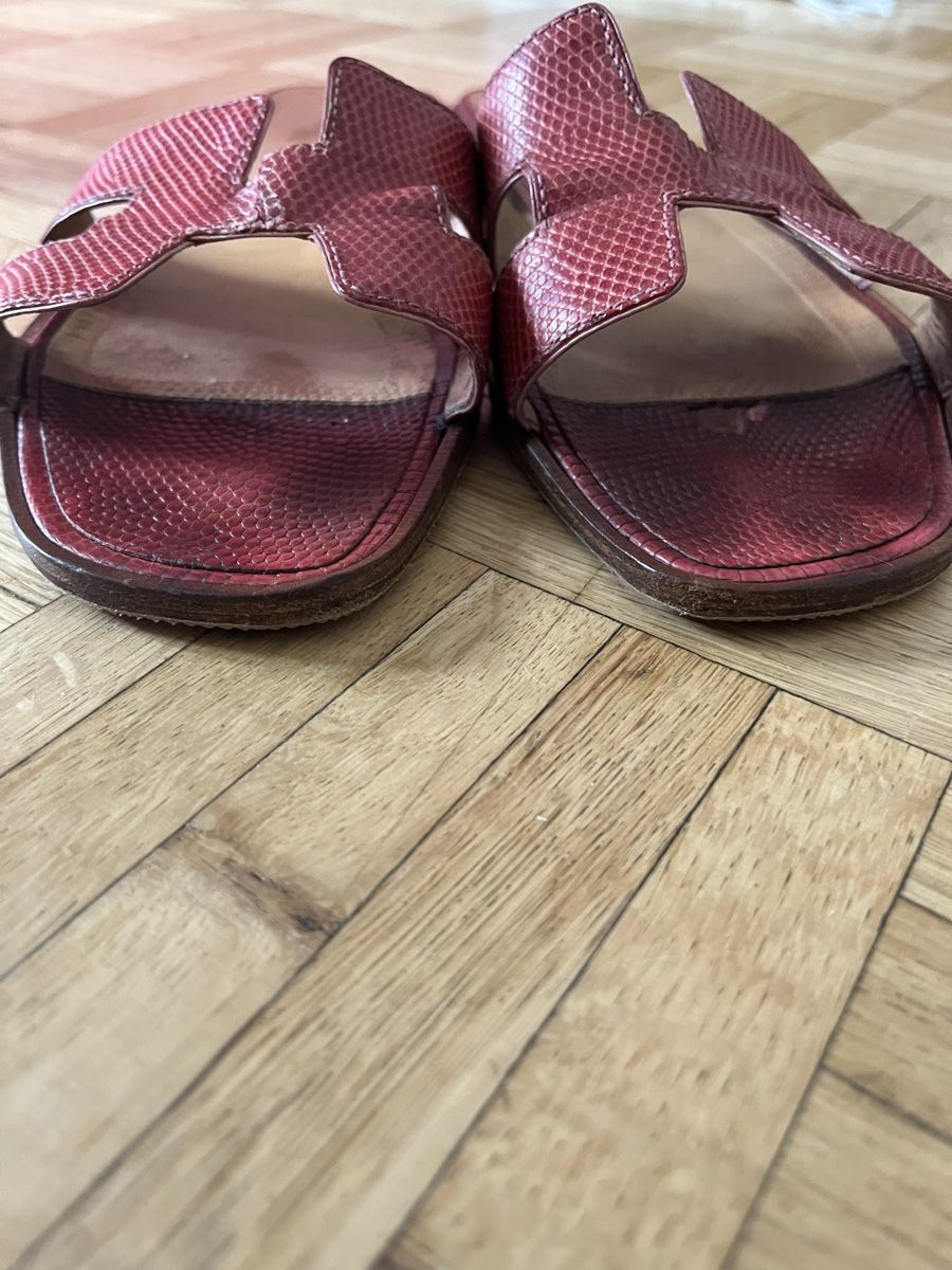 Hermès Chaussures hommes: Hermes Oran sandals lizard – D'occasion à Lugano par Vintage.Mood 4