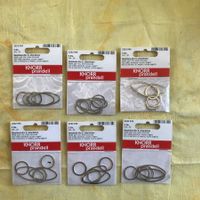 LOT METALLTEILE-MIX 5 SILBERFARBEN  NEU