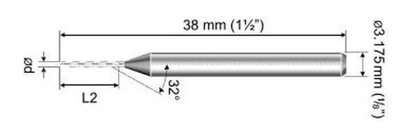 Tutti gli attrezzi: PCB Spiralbohrer 0.9mm (3.175mm Schaft) – Nuovo (secondo la descrizione) da Sursee venduto da thjentzsch